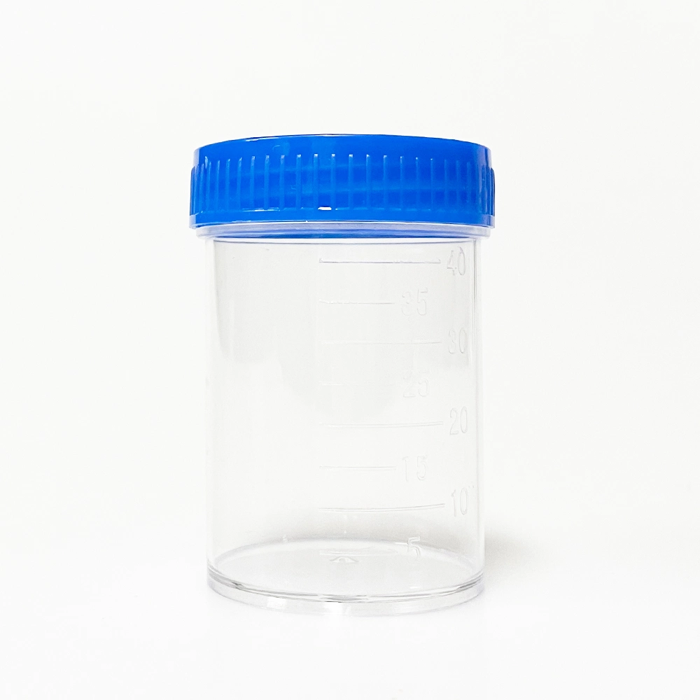 30ml 60ml 100ml 120ml Disposable Male Female Plastic Hospital Sterile Urine Specimen Test Container with Needle