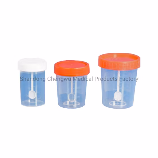 Contenedor de orina desechable para muestras médicas 25
